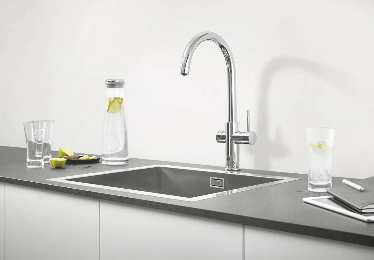Grohe red 2 mono kjøkkenarmatur m/c-tut l, krom