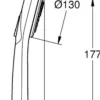 Grohe rsh smartactive 130 hånddusj 3-spray 12l månehvit