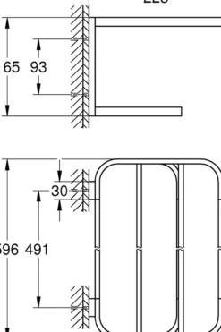 Grohe selection multi håndkleholder 600 børstet hard grafitt