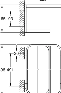 Grohe selection multi håndkleholder 60,4 cm krom