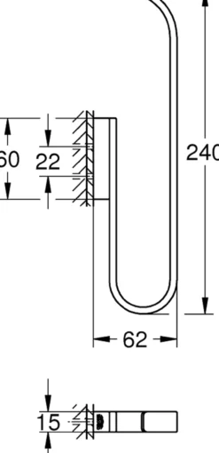 Grohe selection reserve toalettpapirholder (2 ruller) krom