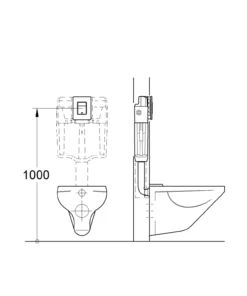 Grohe skate cosmopolitan trykkplate mattkrom