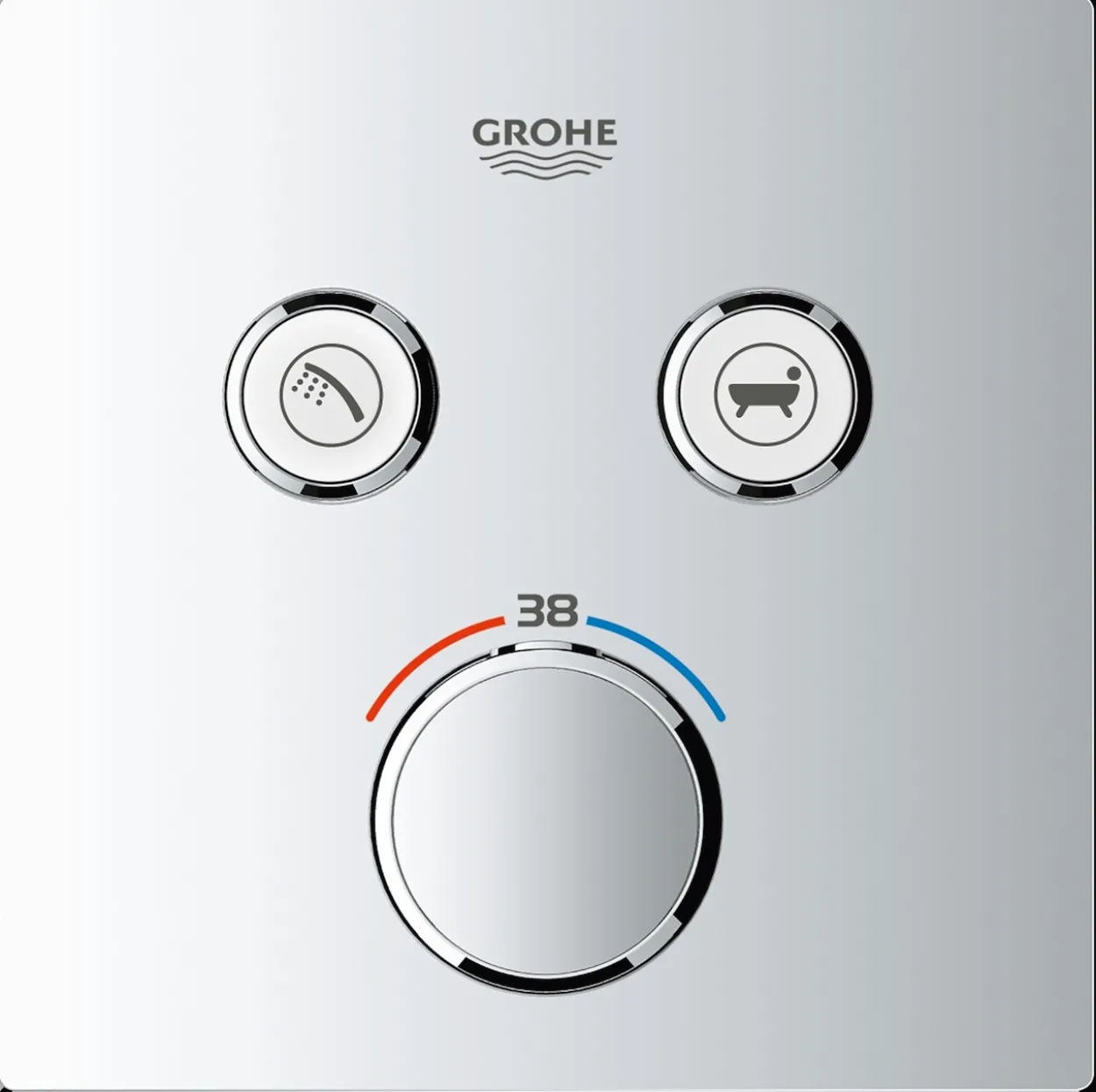 Grohe smartcontrol dusjbatteri m/2 ventiler krom