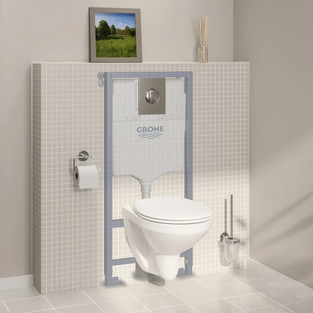 Grohe solido 4in1 set komplett innbygningstoalett m/trykkplate