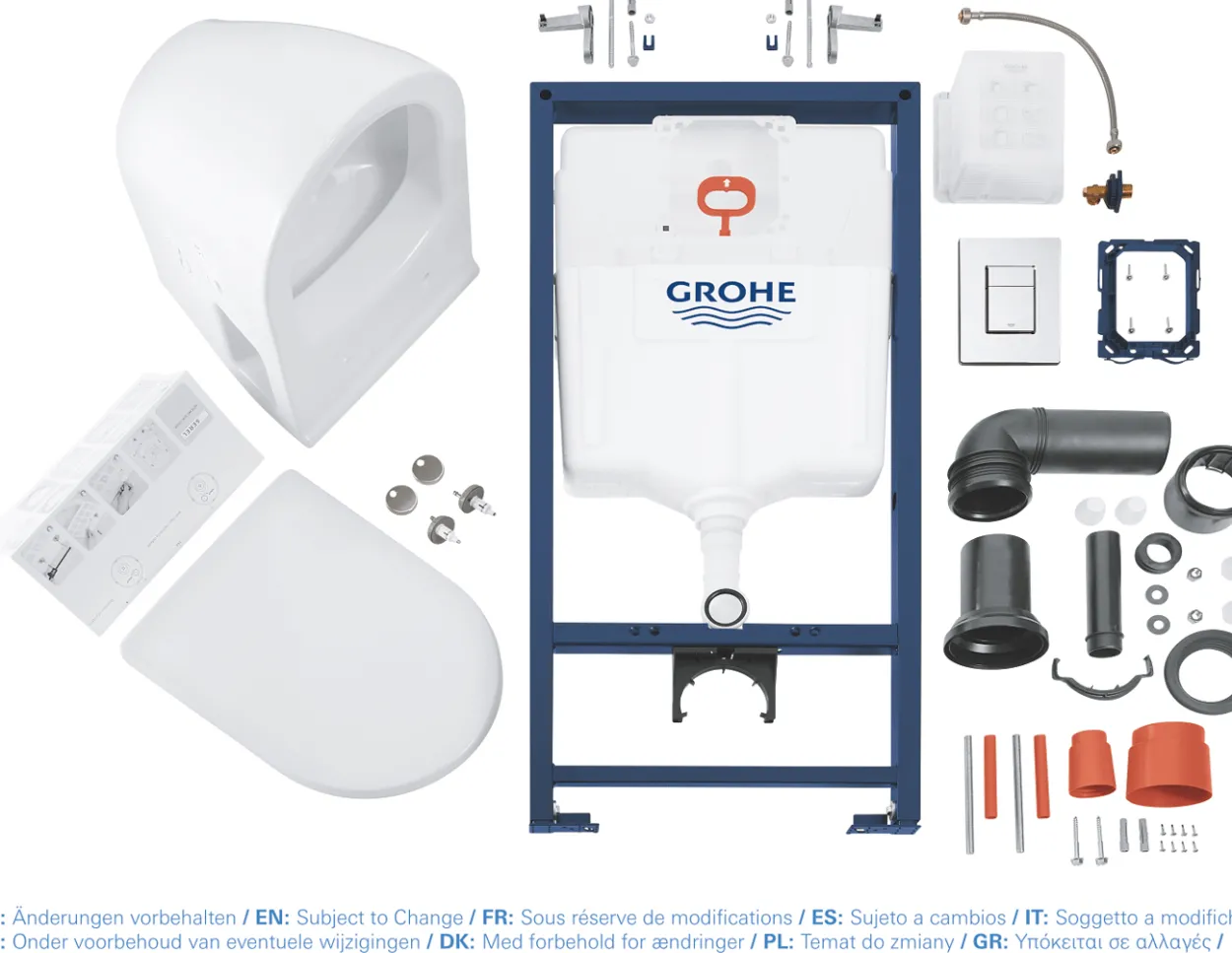 Grohe solido perfect 4in1 set toalettpakke m/skate trykkplate
