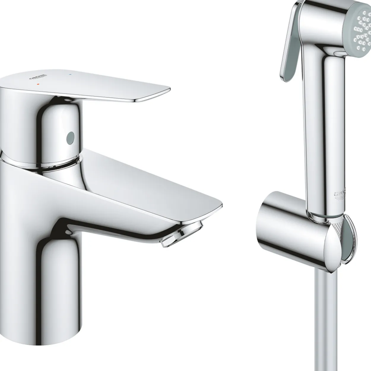 Grohe start edge servantbatteri m hånddusj krom