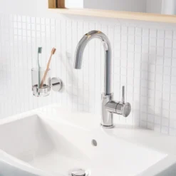 Grohe start glass med holder krom