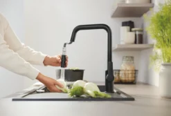 Grohe start kjøkkenarmatur m/uttrekkbar tut sort
