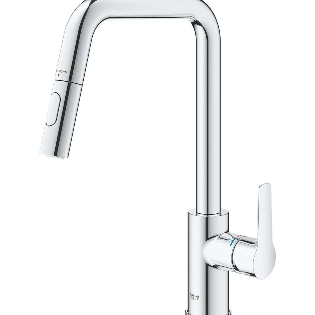 Grohe start kjøkkenarmatur m/uttrekkbar u-tut dual spray krom