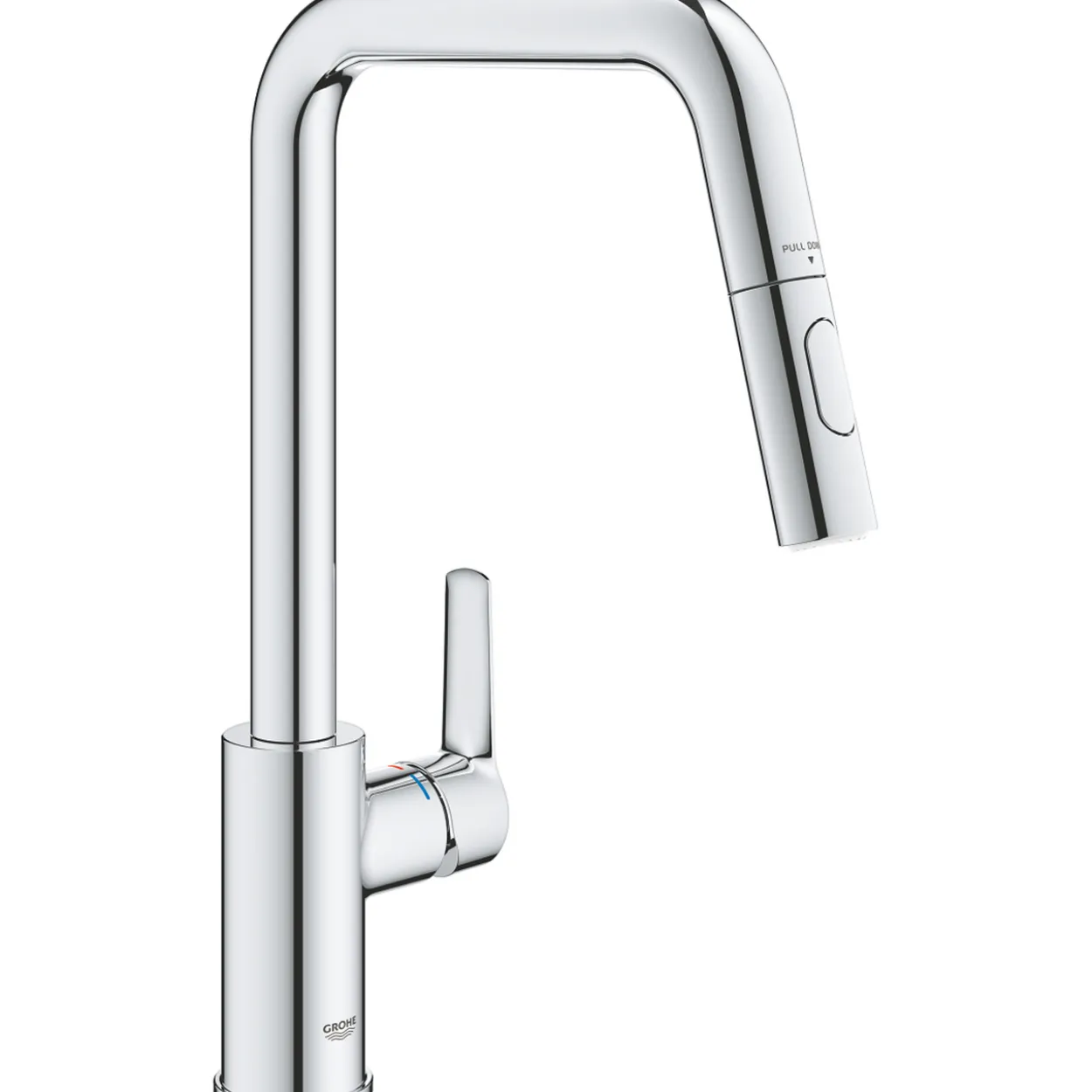 Grohe start kjøkkenarmatur m/uttrekkbar u-tut dual spray krom
