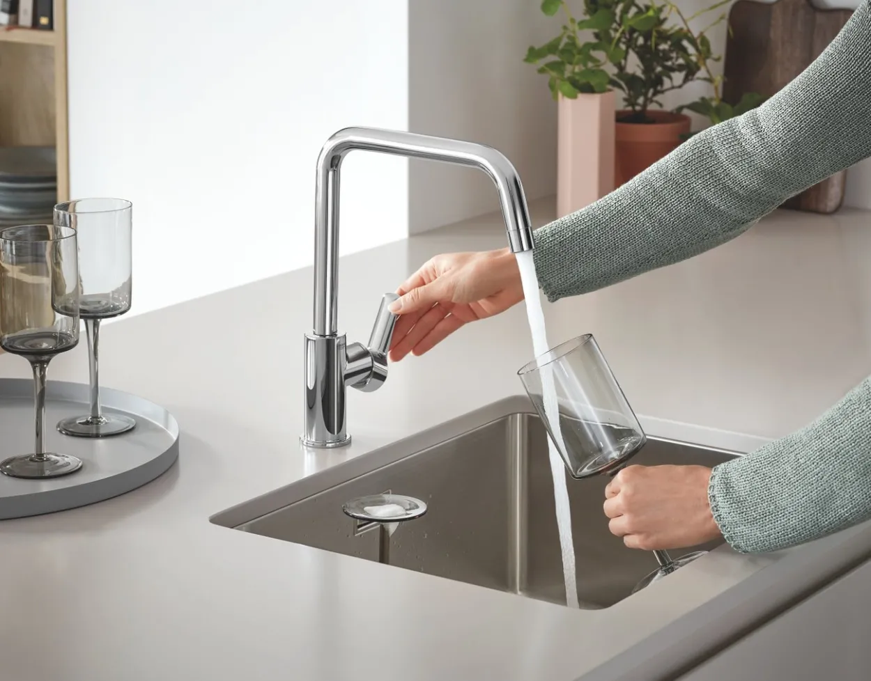 Grohe start kjøkkenarmatur u-tut krom