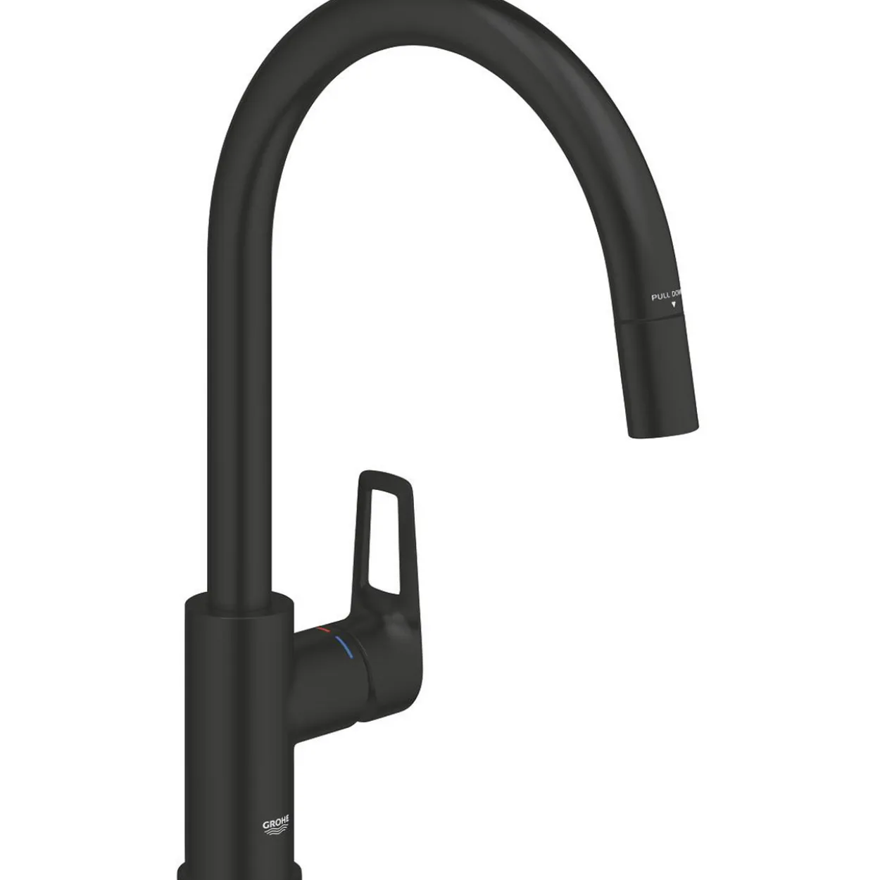 Grohe startloop kjøkkenarmatur m/uttrekkbar c-tut 8l matt sort