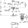 Grohe swift m servantbatteri m/pop-up & kaldstart krom