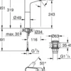 Grohe swift xl servantbatteri m/pop-up krom