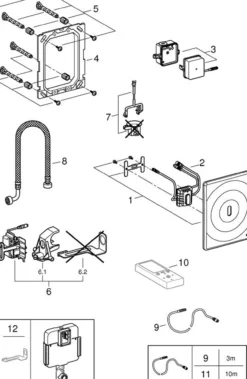 Grohe tectron surf berøringsfri spyling for sisterne krom
