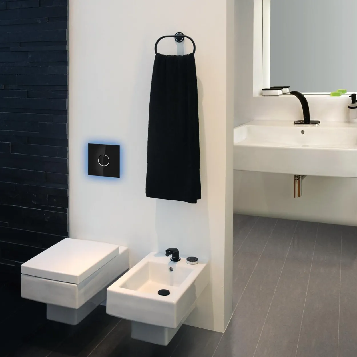 Grohe veris light trykkplate velvet black