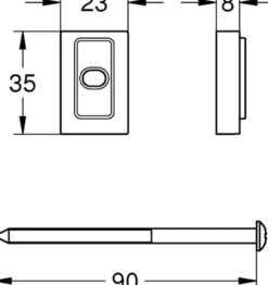 Grohe vitalio avstandsstykke til dusjstang 8mm