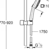 Grohe vitalio comfort 110 iii dusjsett 900 7,4l ver. 2 krom