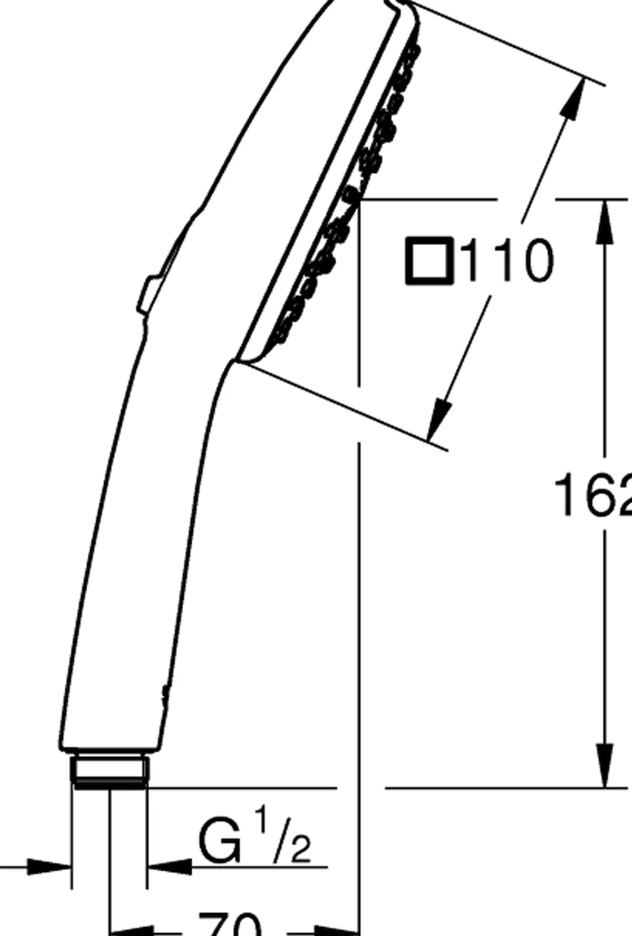 Grohe vitalio comfort 110 iii hånddusj krom