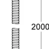 Grohe vitalioflex metal dusjslange 2000mm krom for badekarkant