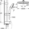 Grohe vitalio start 250 dusjsystem m/omskifter 8,3l krom
