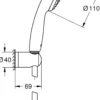 Grohe vitalio start 110 i hånddusjsett 7,6l ver. 2 krom