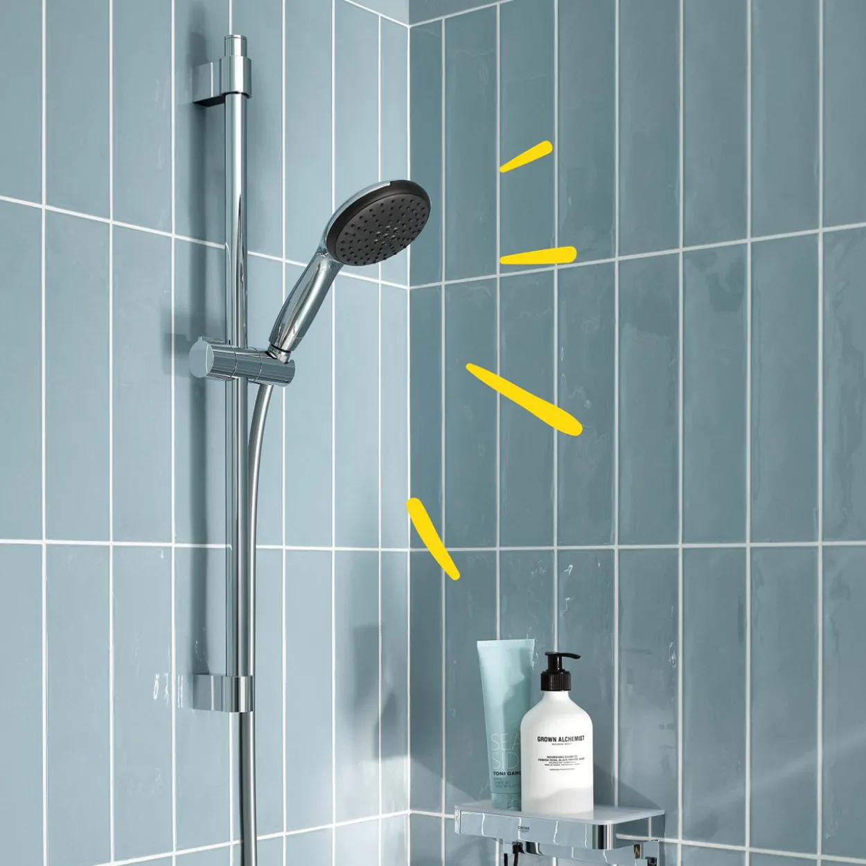 Grohe vitalio start 110 iii dusjsett 600 7,4l ver. 2krom