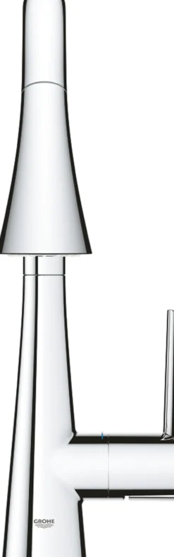 Grohe zedra touch 6v elektronisk kjøkkenarmatur m/uttrekkbar tut krom