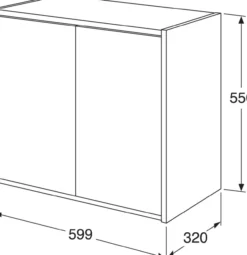 Gustavsberg artic veggskap 60x32 askegrå