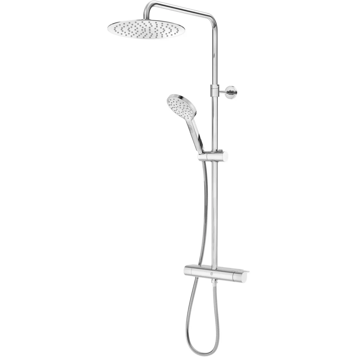 Gustavsberg estetic round takdusj m/dusjtermostat krom