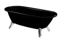 Gustavsberg 6316 frittstående badekar m/glazeplus u/bensett, sort