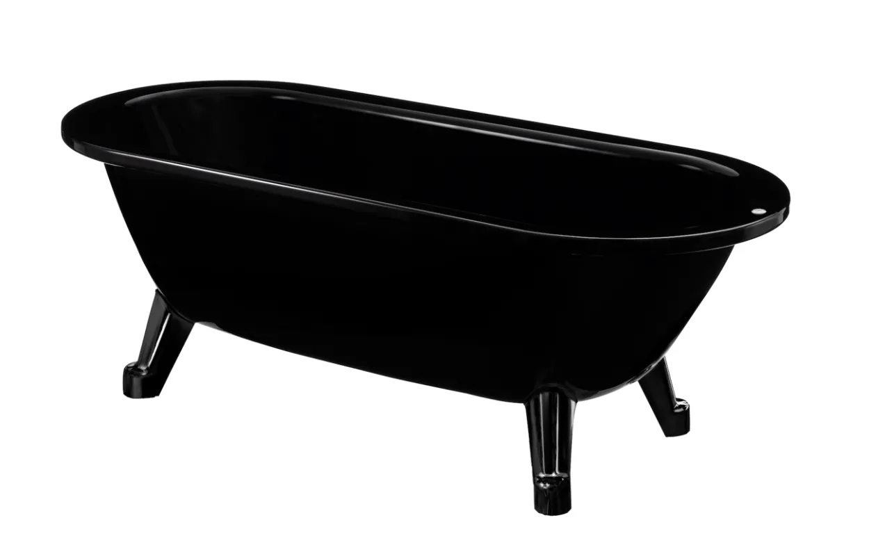 Gustavsberg 6316 frittstående badekar m/glazeplus u/bensett, sort