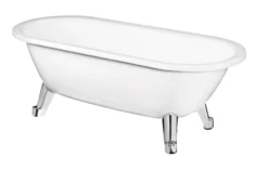 Gustavsberg 6316 frittstående badekar m/glazeplus u/bensett, hvit
