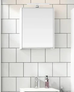 Gustavsberg graphic speilskap 45 cm hvit