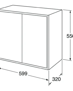 Gustavsberg graphic veggskap 60x32 hvit