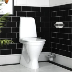 Gustavsberg nautic 1546 c+ m/skjult s-lås & hygienic flush, høy modell