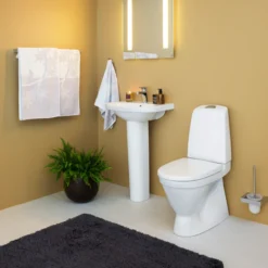 Gustavsberg nautic 1500 c+ m/skjult s-lås & hygienic flush inkl. sete, for liming
