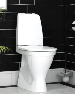 Gustavsberg nautic 1546 m/skjult s-lås & hygienic flush, høy modell