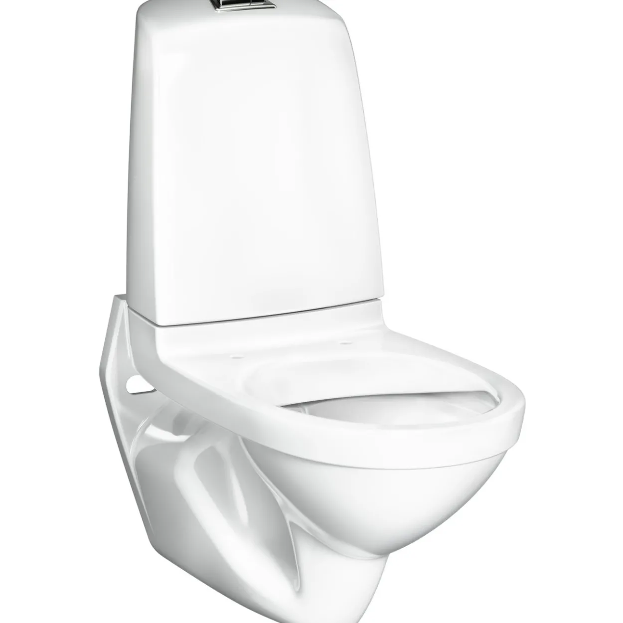 Gustavsberg nautic 1522 vegghengt toalett m/sisterne, c+ 2/4l