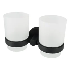 Haceka kosmos glass koppholder matt sort