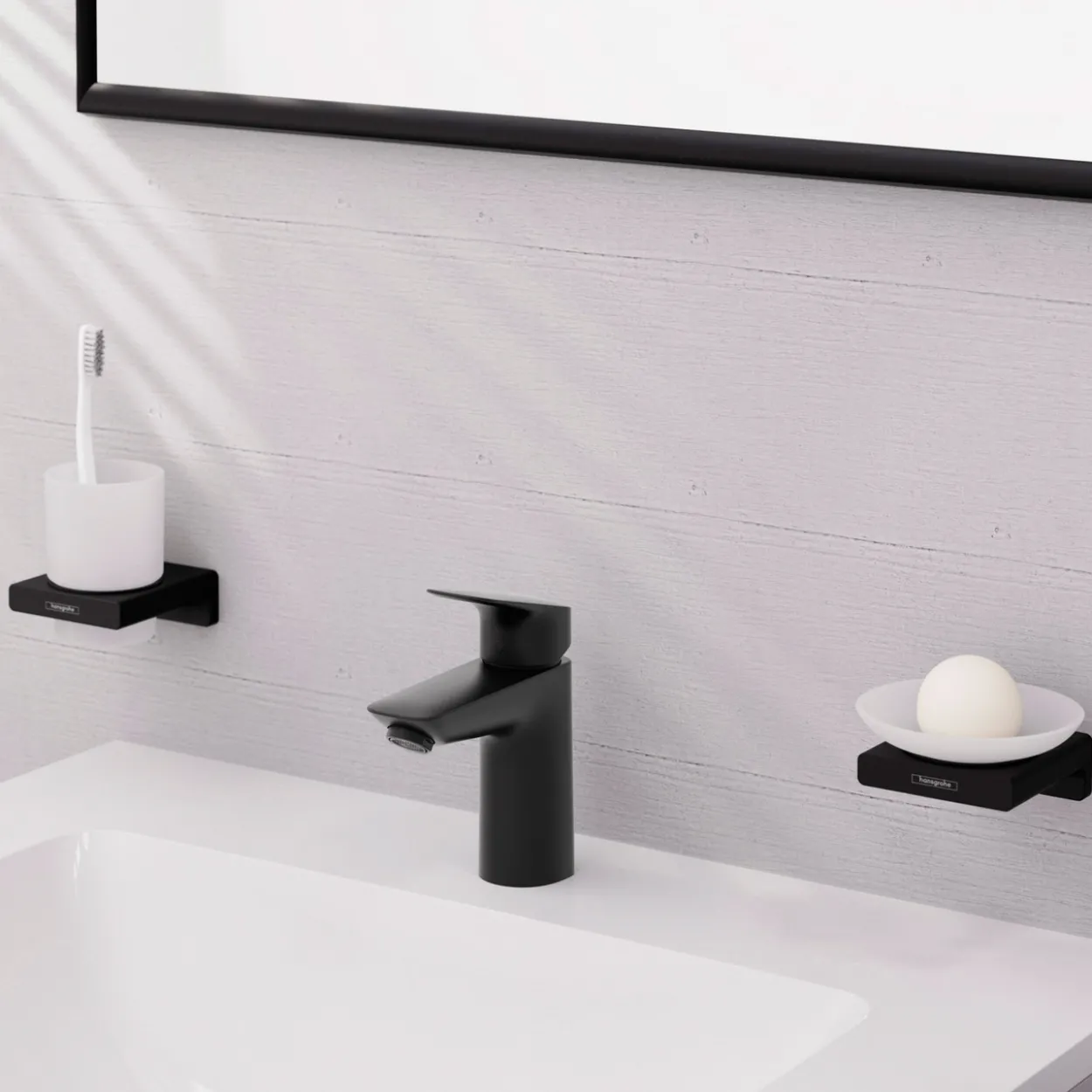 Hansgrohe logis 100 servantarmatur coolstart matt sort