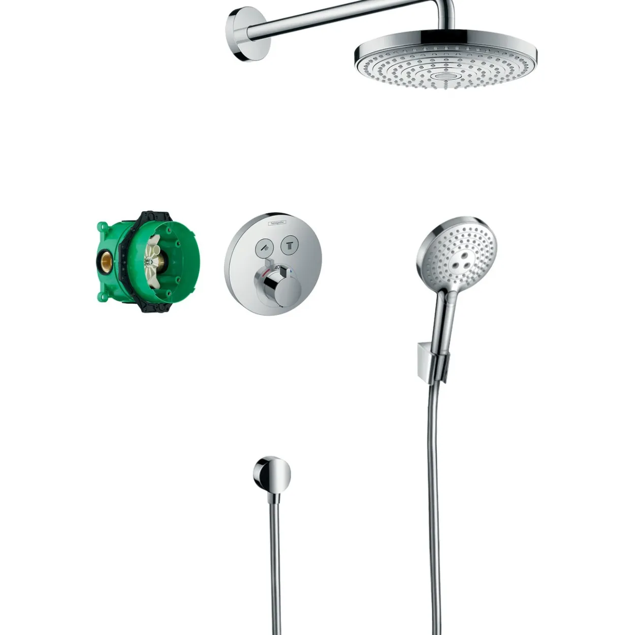Hansgrohe raindance select s dusjsett m/termostat til innbygging