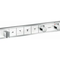 Hansgrohe rainselect dusjtermostat til innbygging 4 uttak hvit/krom