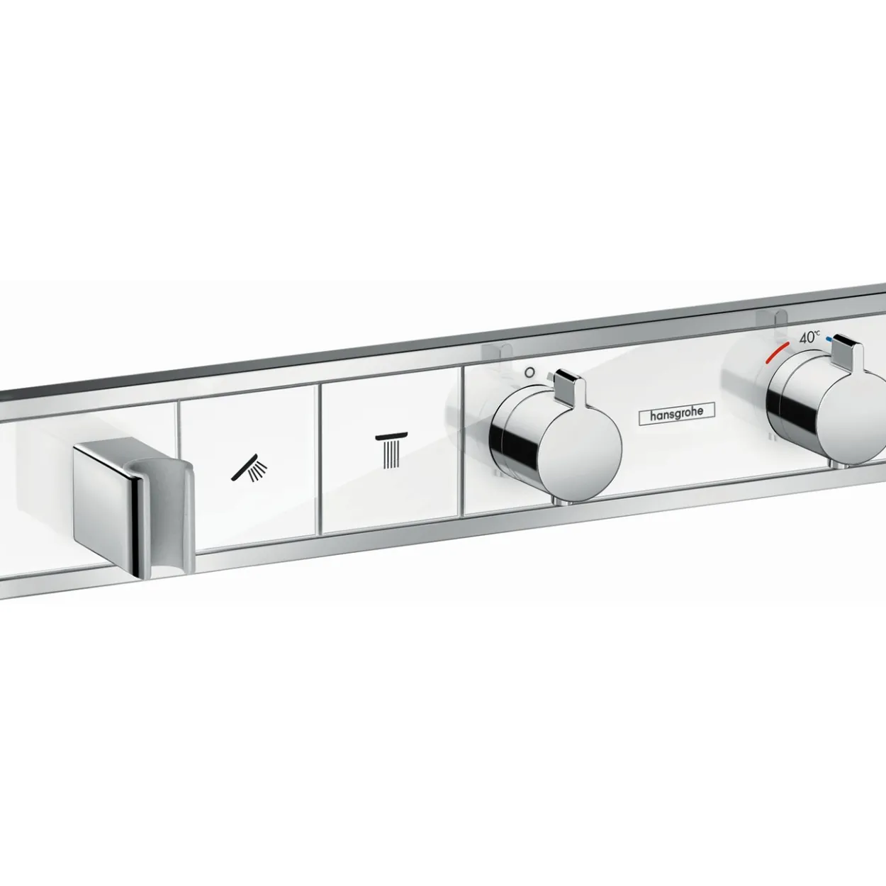 Hansgrohe rainselect dusjtermostat til innbygging hvit/krom 2 uttak