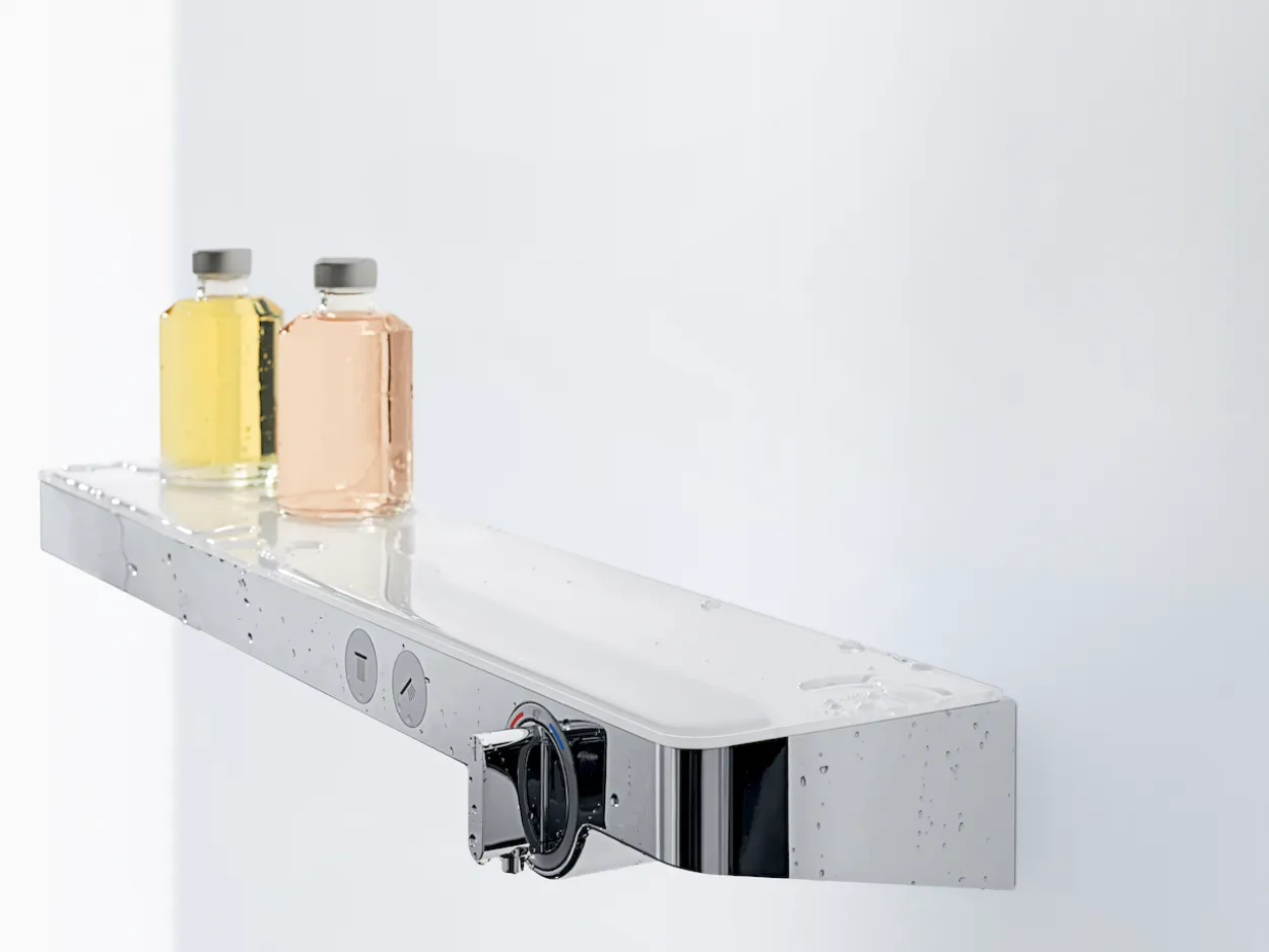 Hansgrohe showertablet select 700 dusjtermostat hvit/krom