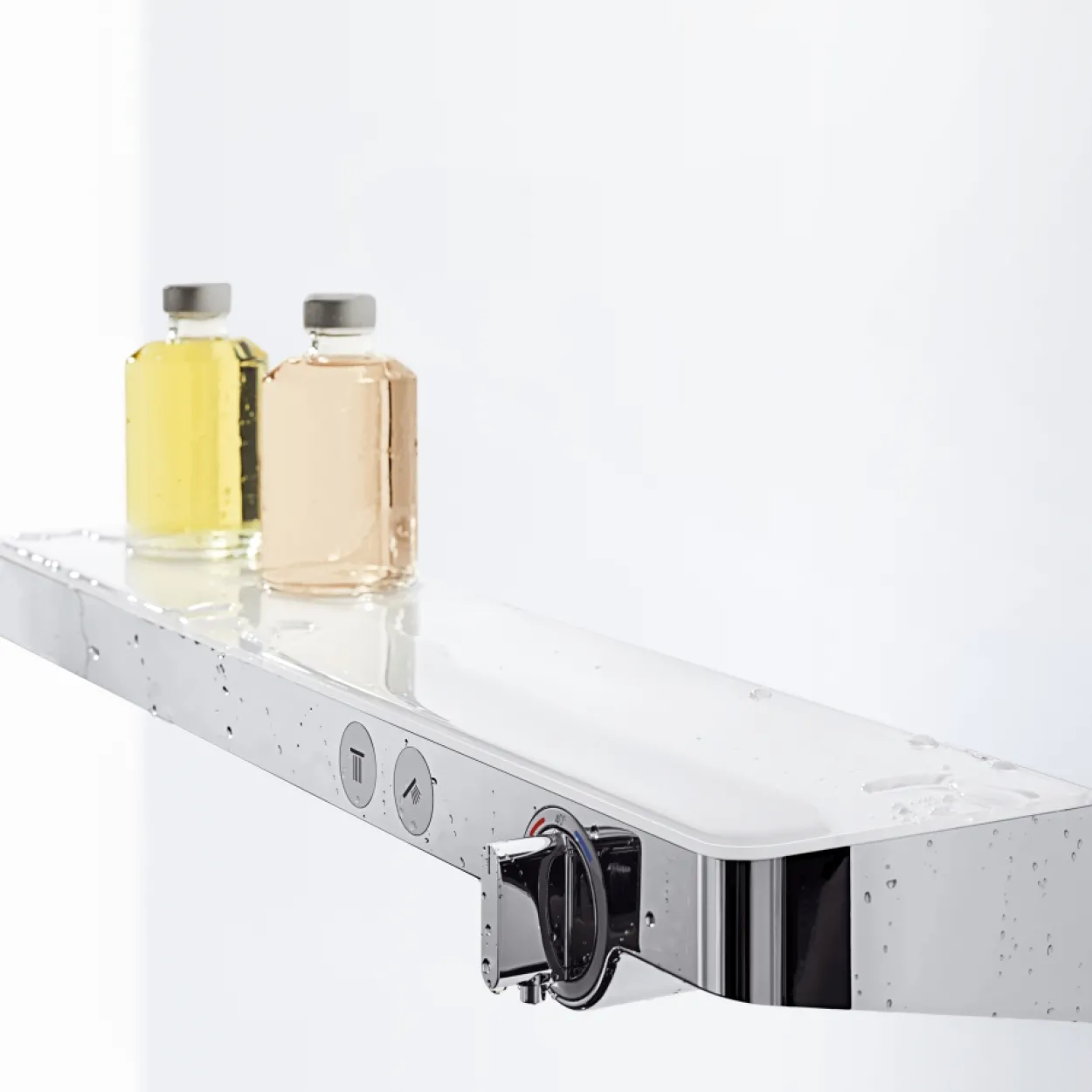 Hansgrohe showertablet select 700 dusjtermostat hvit/krom