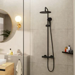 Hansgrohe vernis blend 240 dusjsett matt sort