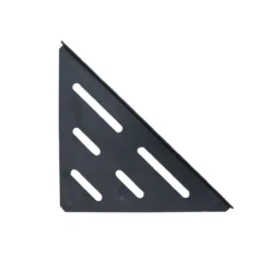Hjørnehylle tile in matt sort