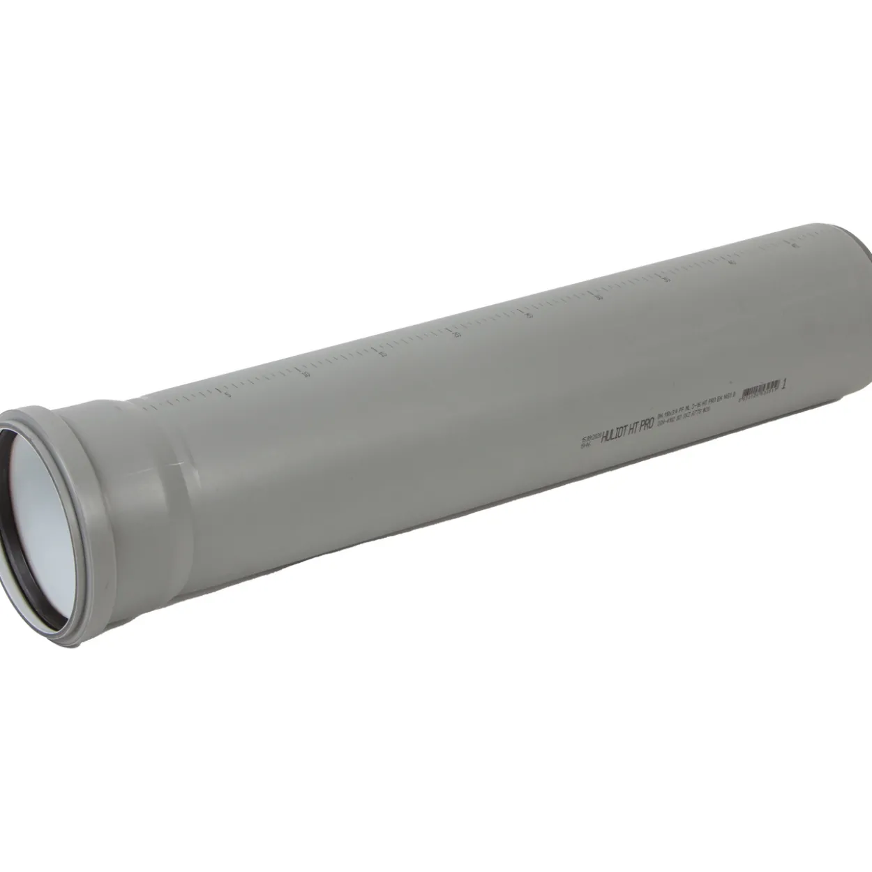 Ht pro avløpsrør m/muffe ø32 1000 mm grå