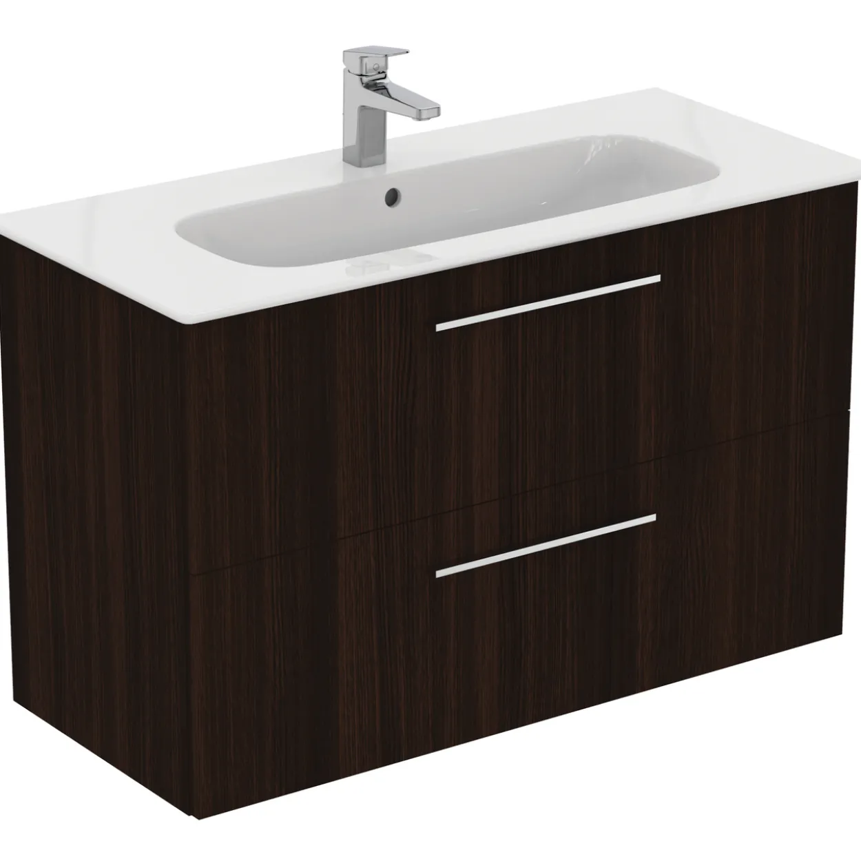 Ideal standard i.life a baderomsmøbel 1040x460 coffee oak m/krom håndtak